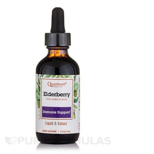 Основне фото товара Quantum Health, Elderberry, Чорна Бузина, 59 ml Liquid Extract