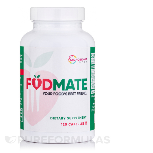 Основне фото товара Microbiome Labs, FODMATE, Ферменти, 120 капсул