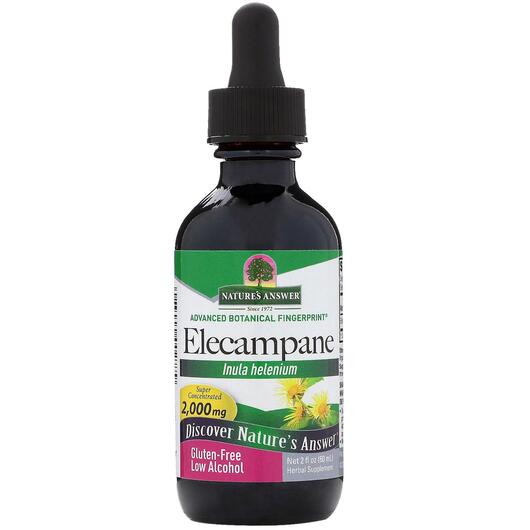 Основне фото товара Nature's Answer, Elecampane 2000 mg, Дивосил 2000 мг, 60 мл