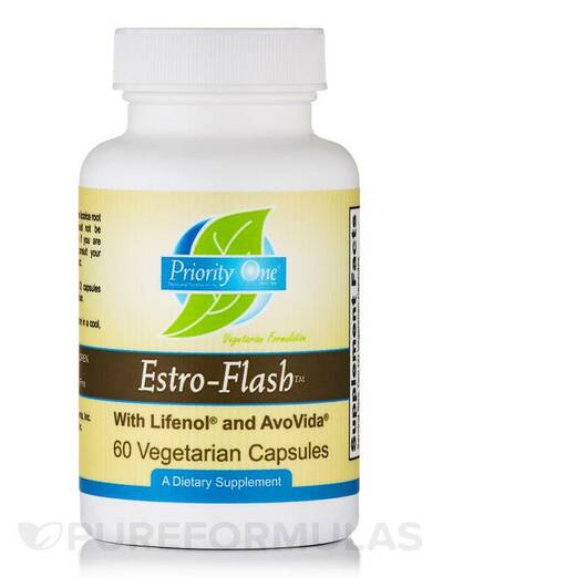 Основне фото товара Estro-Flash with Lifenol and AvoVida, Підтримка естрогену, 60 кап