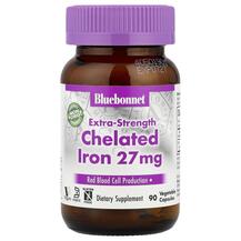 Chelated Iron 27 mg Хелатное железо 27 мг Bluebonnet