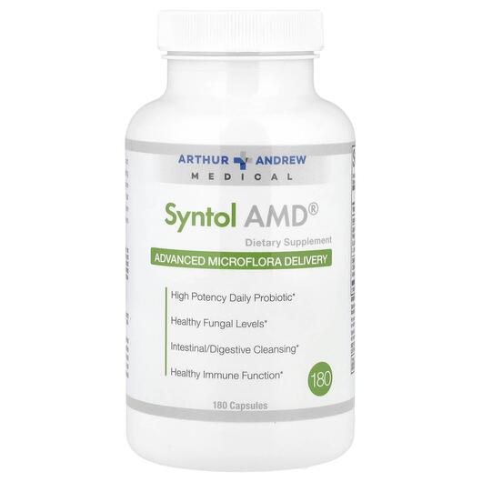 Основне фото товара Arthur Andrew Medical, Syntol AMD, Підтримка Кандиди, 180 капсул