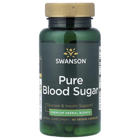 Основне фото товара Swanson, Pure Blood Sugar, Підтримка рівня цукру, 60 капсул