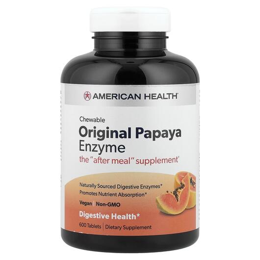 Основне фото товара Papaya Enzyme Chewable, Ферменти Папайї, 600 капсул