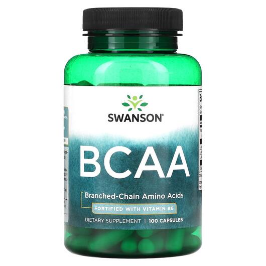 Основне фото товара Swanson, BCAA, БЦАА, 100 капсул