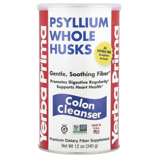 Основне фото товара Psyllium Whole Husks Colon Cleanser, Підтримка кишечника, 340 г