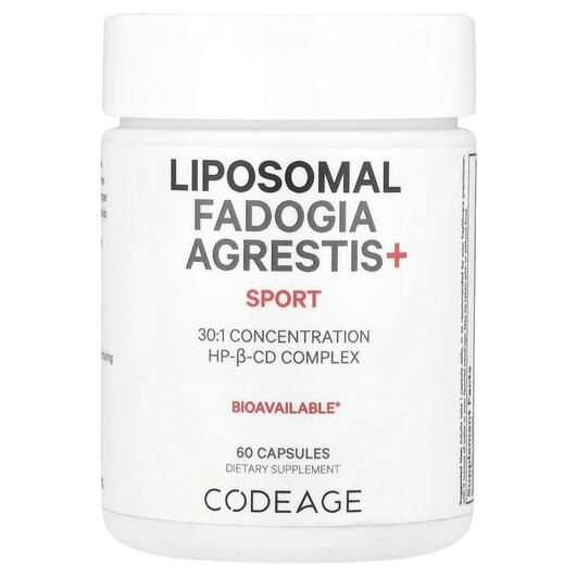 Основне фото товара CodeAge, Liposomal Fadogia Agrestis+, Фадогія Агрестіс, 60 капсул