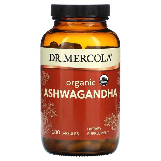 Основне фото товара Dr. Mercola, Organic Ashwagandha, Ашваганда, 180 капсул