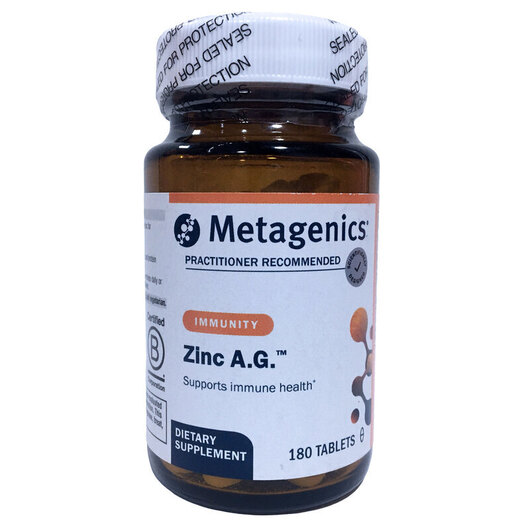 Основное фото товара Metagenics, Цинк Аргинат, Zinc A.G., 180 таблеток