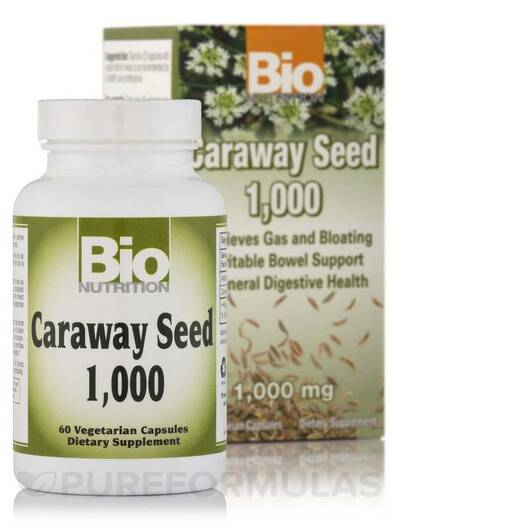 Основне фото товара Bio Nutrition, Caraway Seed, Підтримка стресу, 60 капсул
