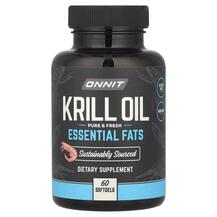 Масло Кріля Krill Oil Essential Fats Onnit 60 капсул