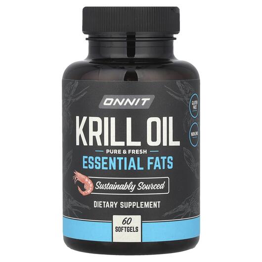 Основне фото товара Onnit, Krill Oil Essential Fats, Масло Кріля, 60 капсул