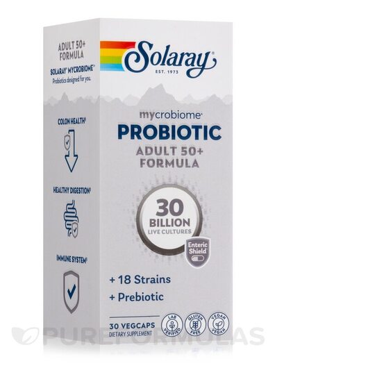Основне фото товара mycrobiome probiotic Adult 50+ Formula 30 Billion, Пробіотики, 30
