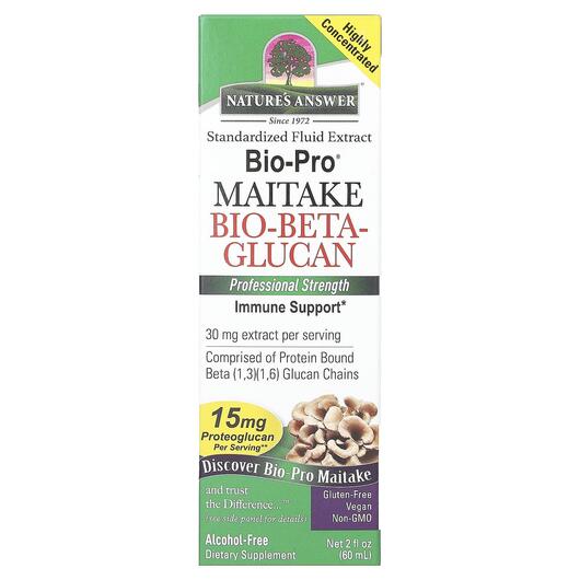 Основне фото товара Bio-Pro Maitake Bio-Beta-Glucan, Гриби Майтаке, 60 мл