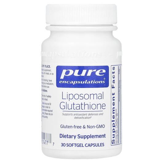 Основне фото товара Liposomal Glutathione, Ліпосомальний Глутатіон, 30 капсул