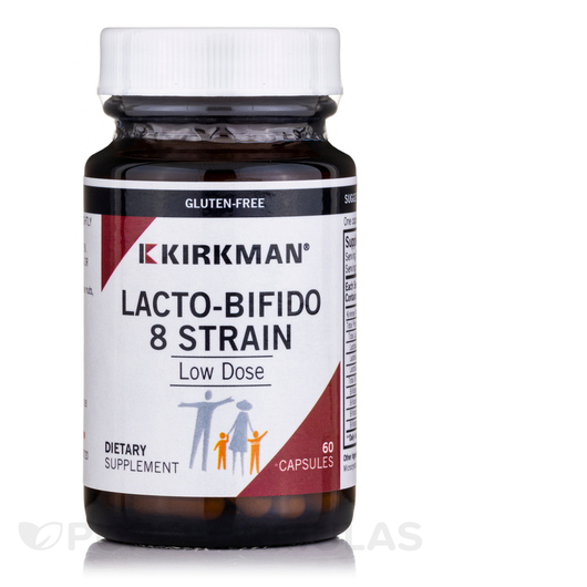 Основне фото товара Kirkman, Lacto-Bifido 8-Strain Low Dose, Пробіотики, 60 капсул