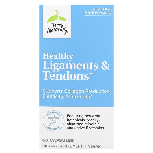 Основне фото товара Terry Naturally, Healthy Ligaments & Tendons, Колаген, 60 кап