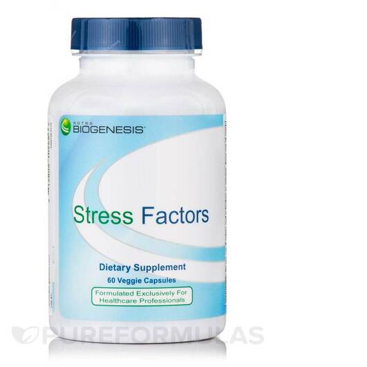 Основне фото товара Nutra BioGenesis, Stress Factors, Підтримка стресу, 60 капсул