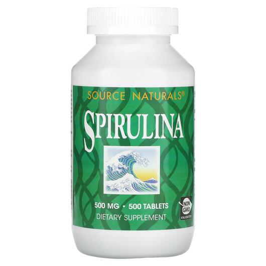 Основне фото товара Spirulina 500 mg 500, Спіруліна 500 мг, 500 таблеток