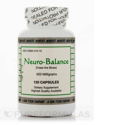 Основне фото товара Montiff, Neuro-Balance 620 mg, Підтримка мозку, 120 капсул