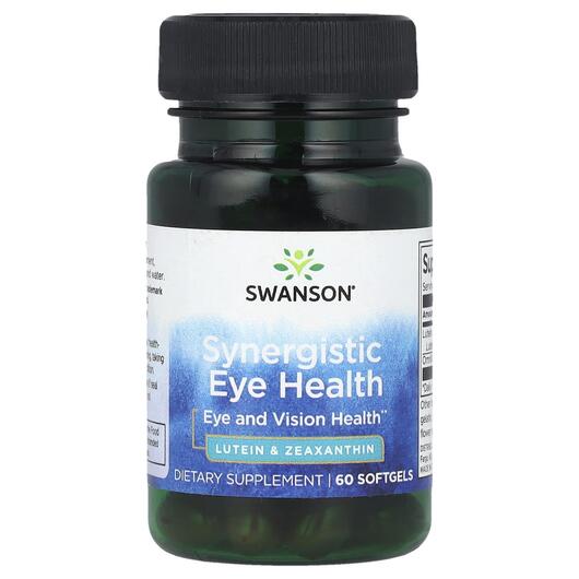 Основне фото товара Synergistic Eye Health, Підтримка здоров'я зору, 60 капсул