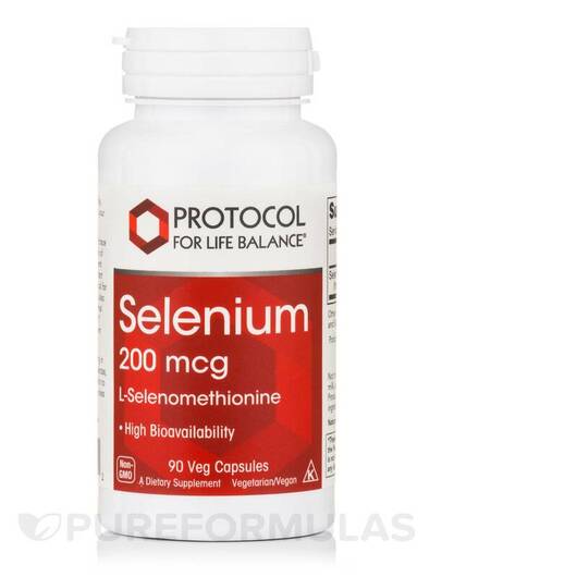 Основне фото товара Protocol for Life Balance, Selenium 200 mcg, Селен, 90 капсул