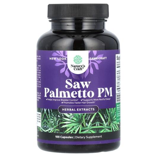 Основне фото товара Nature's Craft, Saw Palmetto PM, Со Пальметто, 100 капсул