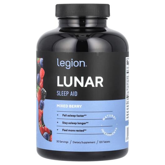 Основне фото товара Lunar Sleep Aid Mixed Berry, Підтримка сну, 120 таблеток