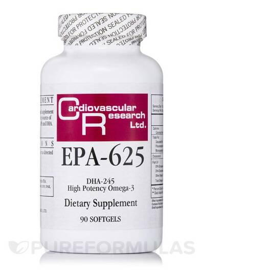 Основне фото товара EPA-625 DHA-245 High Potency Omega-3, Омега ЕПК ДГК, 90 капсул