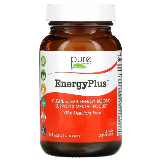 Основне фото товара Pure Essence, EnergyPlus 100%, Підтримка енергії, 60 таблеток