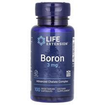 Бор 3 мг Boron 3 mg Life Extension 100 капсул