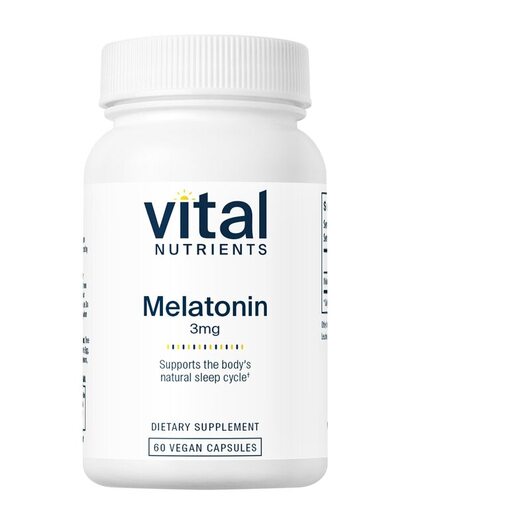 Основне фото товара Vital Nutrients, Melatonin 3 mg, Мелатонін, 60 капсул
