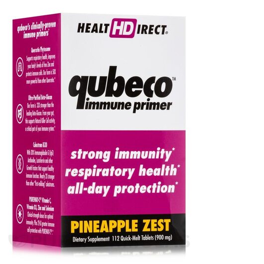 Основне фото товара Qubeco Immune Primer Pineapple Zest, Підтримка імунітету, 112 таб