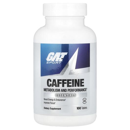 Основне фото товара GAT, Caffeine Metabolism & Performance, Кофеїн, 100 таблеток