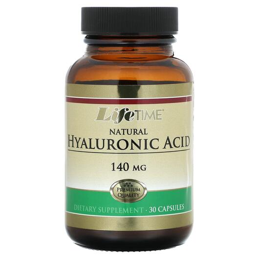 Основне фото товара Natural Hyaluronic Acid 140 mg, Гіалуронова кислота, 30 капсул