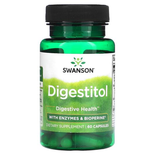 Основне фото товара Swanson, Digestitol with Enzymes & Bioperine, Ферменти, 60 ка