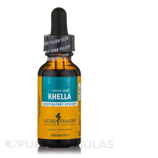 Основне фото товара Herb Pharm, Khella, Підтримка органів дихання, 30 мл