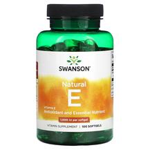 Вітамін E Токофероли Natural E 1000 IU Swanson