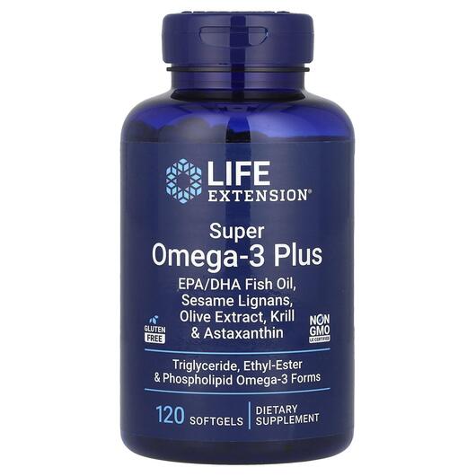 Основне фото товара Omega Foundations Super Omega-3 Plus, Риб'ячий жир Омега-3, 