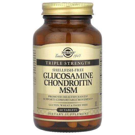 Основне фото товара Glucosamine Chondroitin MSM, Глюкозамін Хондроітин МСМ, 60 таблет