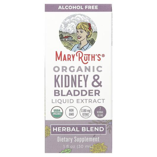 Основне фото товара Organic Kidney & Bladder Liquid Extract, Підтримка нирок, 30 