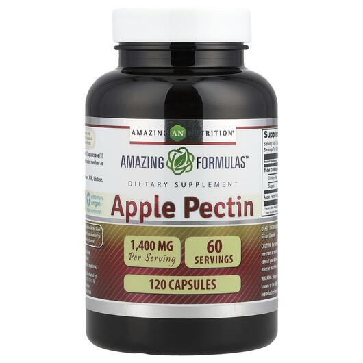 Основне фото товара Apple Pectin 700 mg, Яблочний пектин, 120 капсул
