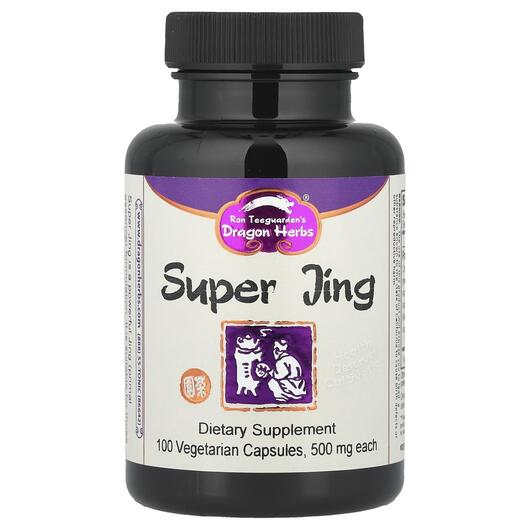 Основне фото товара Dragon Herbs, Super Jing 500 mg, Трави, 100 капсул