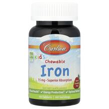 Kid's Chewable Iron Железо 15 мг Carlson 60 таблеток Kid's Chewable Iron Железо 15 мг Carlson 60 таблеток