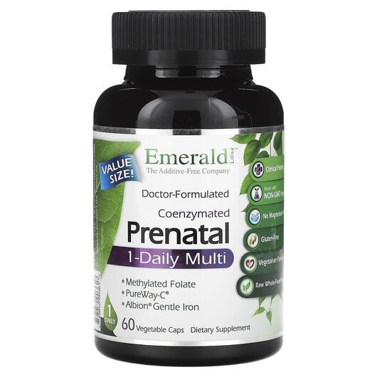 Основне фото товара CoEnzymated Prenatal 1-Daily Multi, Коензим CoQ10, 60 капсул