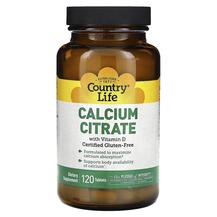 Calcium Citrate Цитрат кальция с D3 Country Life