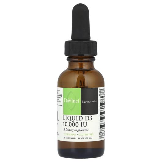 Основне фото товара Liquid D3 10000 IU, Рідкий Вітамін D3, 30 мл