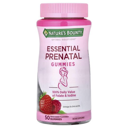 Основне фото товара Essential Prenatal Gummies Mixed, Вітаміни для вагітних, 50 табле