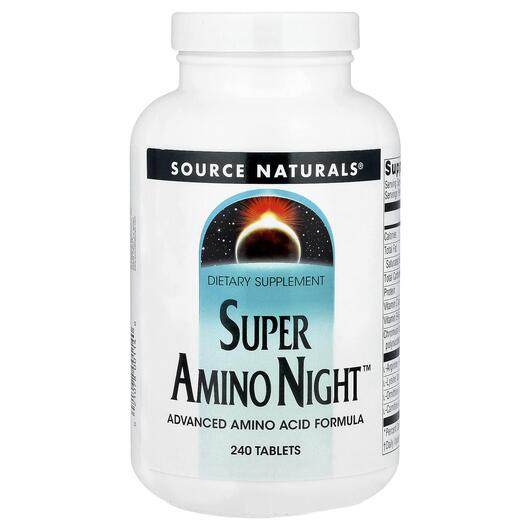 Основне фото товара Super Amino Night 240, Супер Амино Ніч, 240 таблеток