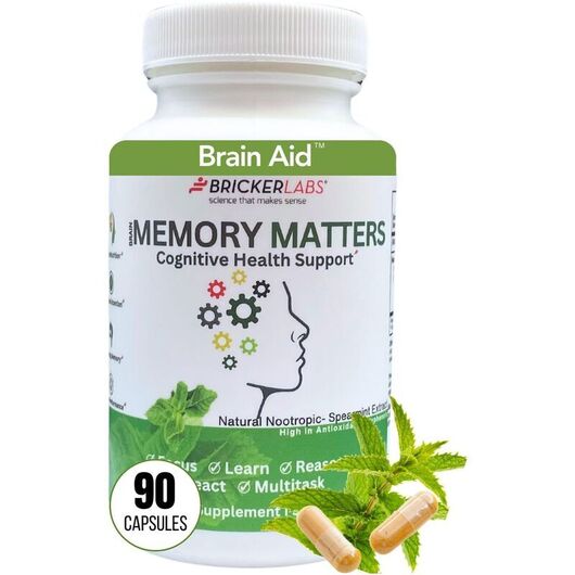 Основне фото товара Bricker Labs, Memory Matters, Підтримка мозку, 60 капсул